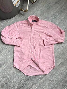 Pink / Brown Vintage 90’s Polo Ralph Lauren Button-Up Shirt